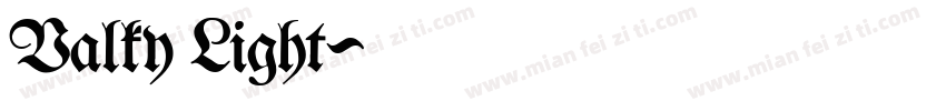 Valky Light字体转换